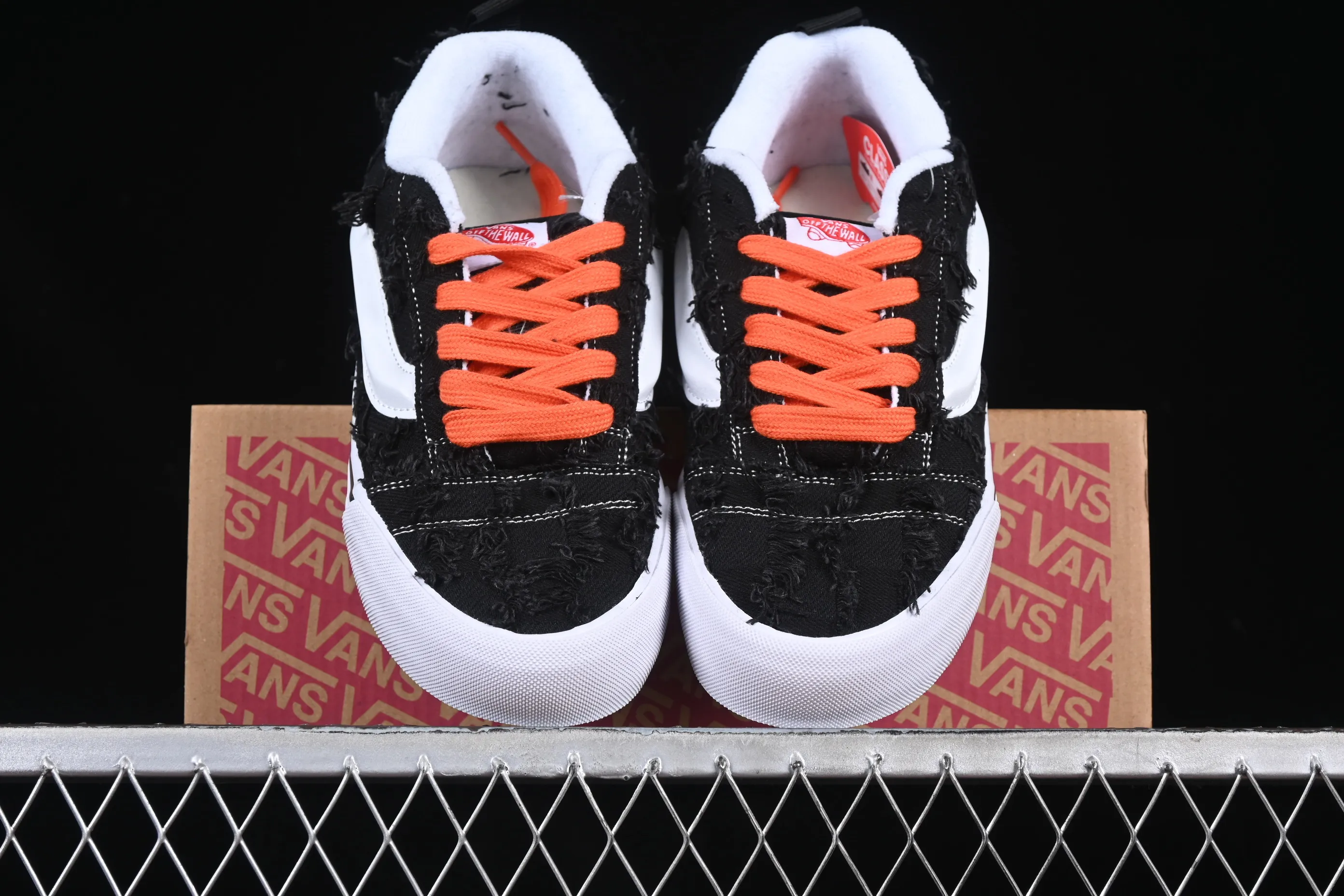All categories Vans Vans series Vans Low Vans low-top Vans Knu Skool Vans denim rag low-top retro casual fat bread shoes VN0009QC6BT